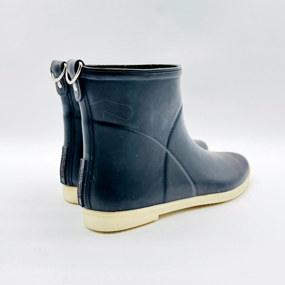 Alice + Whittles Boots Womens 7 Black Rubber Rain Boot Anthropologie Legacy Shoe - Picture 8 of 11
